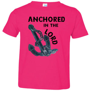 Anchored in the Lord Toddler Short Sleeve - Black