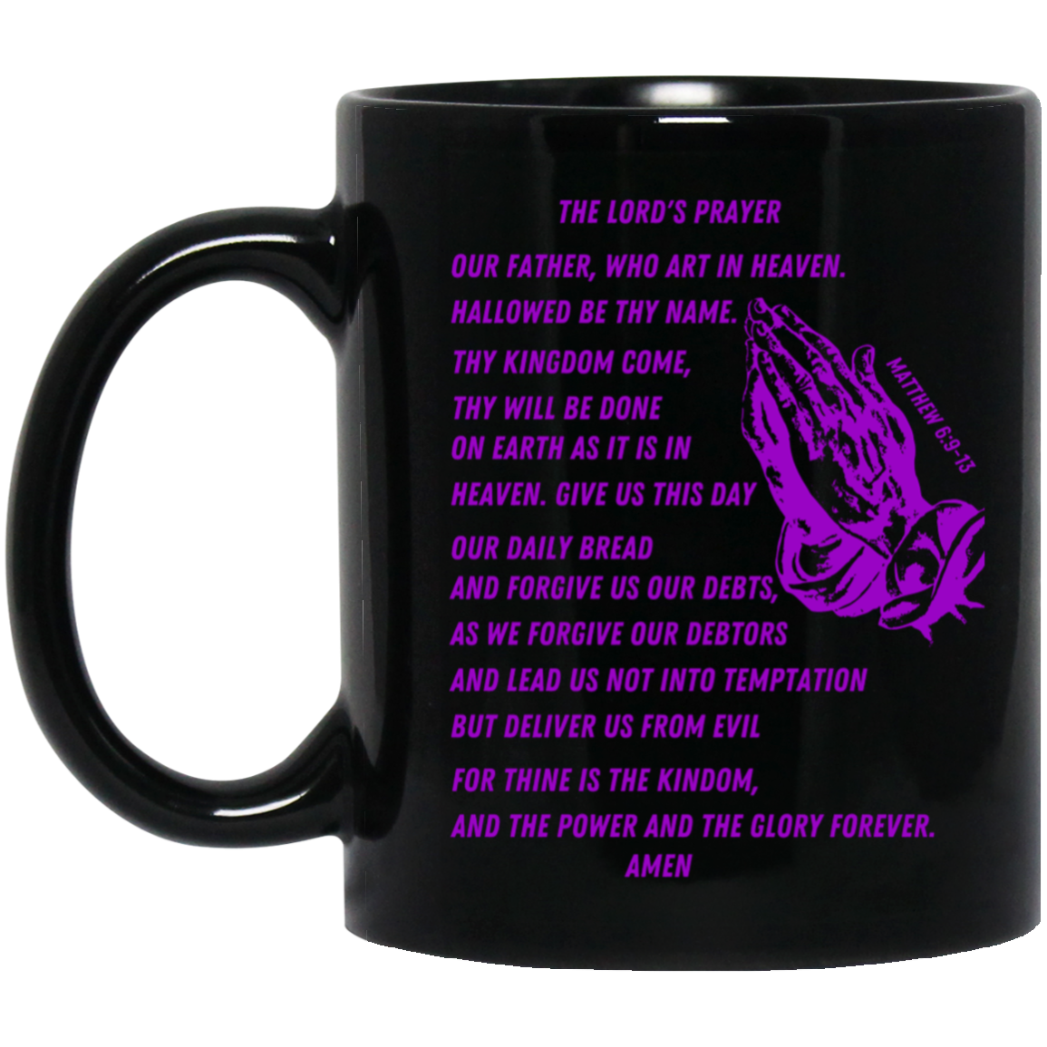 Lord's Prayer Mug Purple