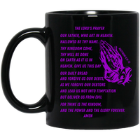 Lord's Prayer Mug Purple