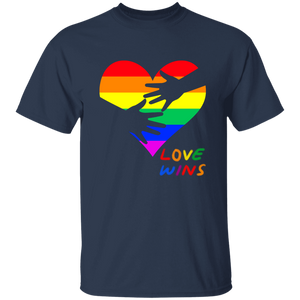 Love Wins Heart Short Sleeve Shirt