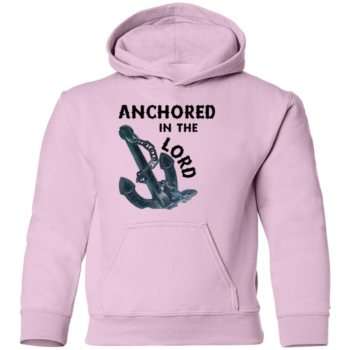 Anchored in the Lord Youth Hoodie - Black