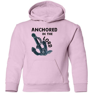 Anchored in the Lord Youth Hoodie - Black