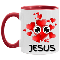 Eye Love Jesus Accent Mug
