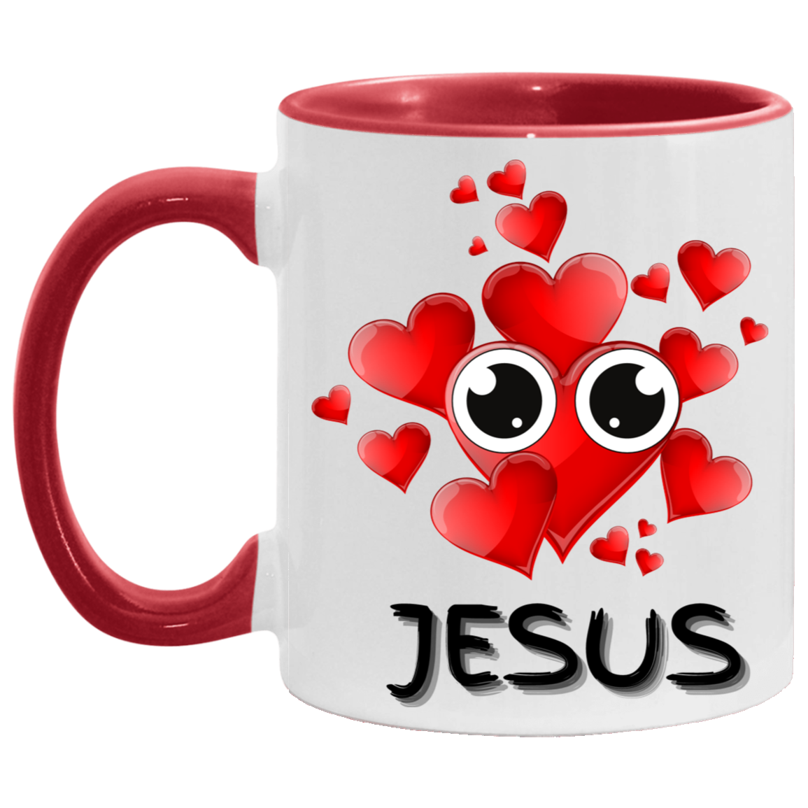 Eye Love Jesus Accent Mug