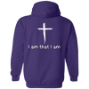 Jehovah Pullover Hoodie Front & Back - White