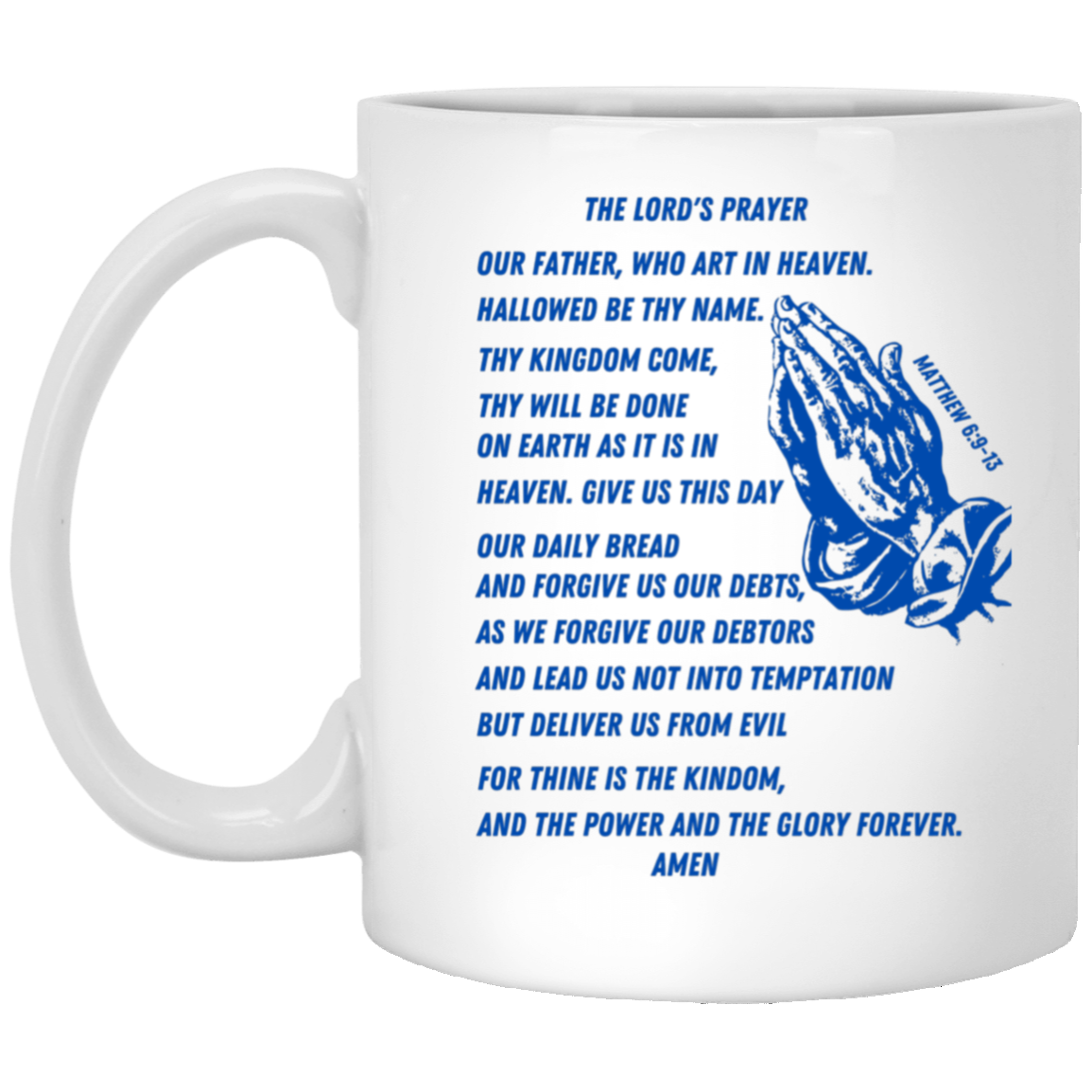 Lord's Prayer Mug Blue