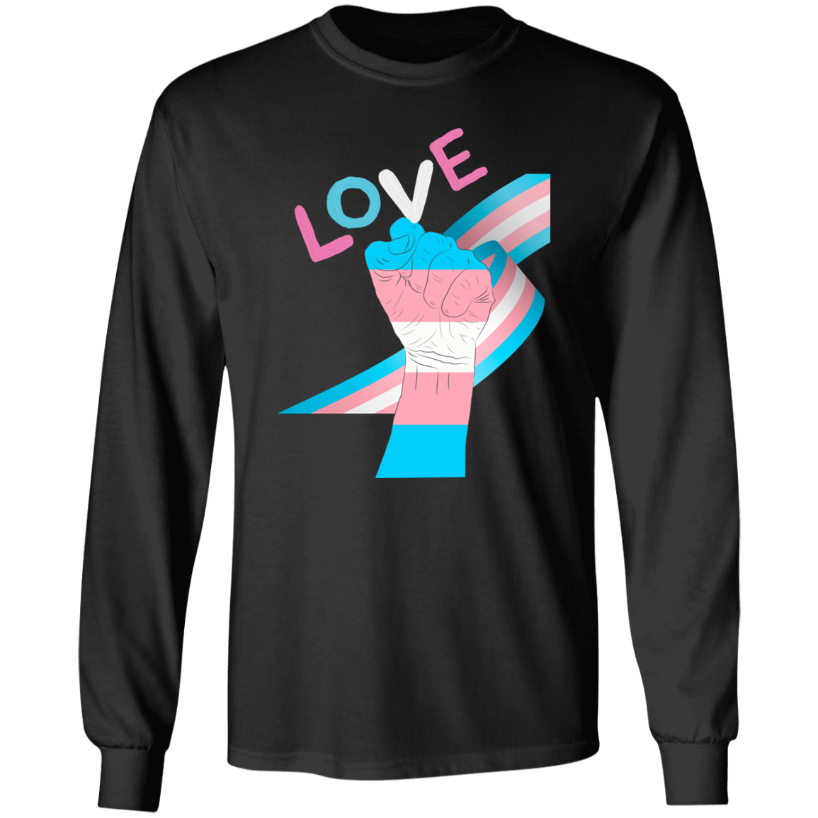 Trans Fist Long Sleeve Shirt