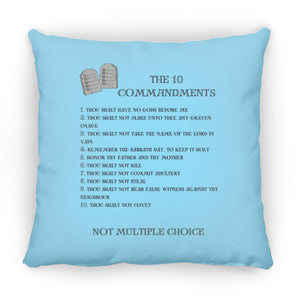 The 10 Commandments Pillow - Black