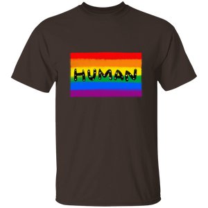 Human Pride Flag Short Sleeve Shirt