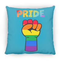 Rainbow Pride Fist Sqaure Pillow