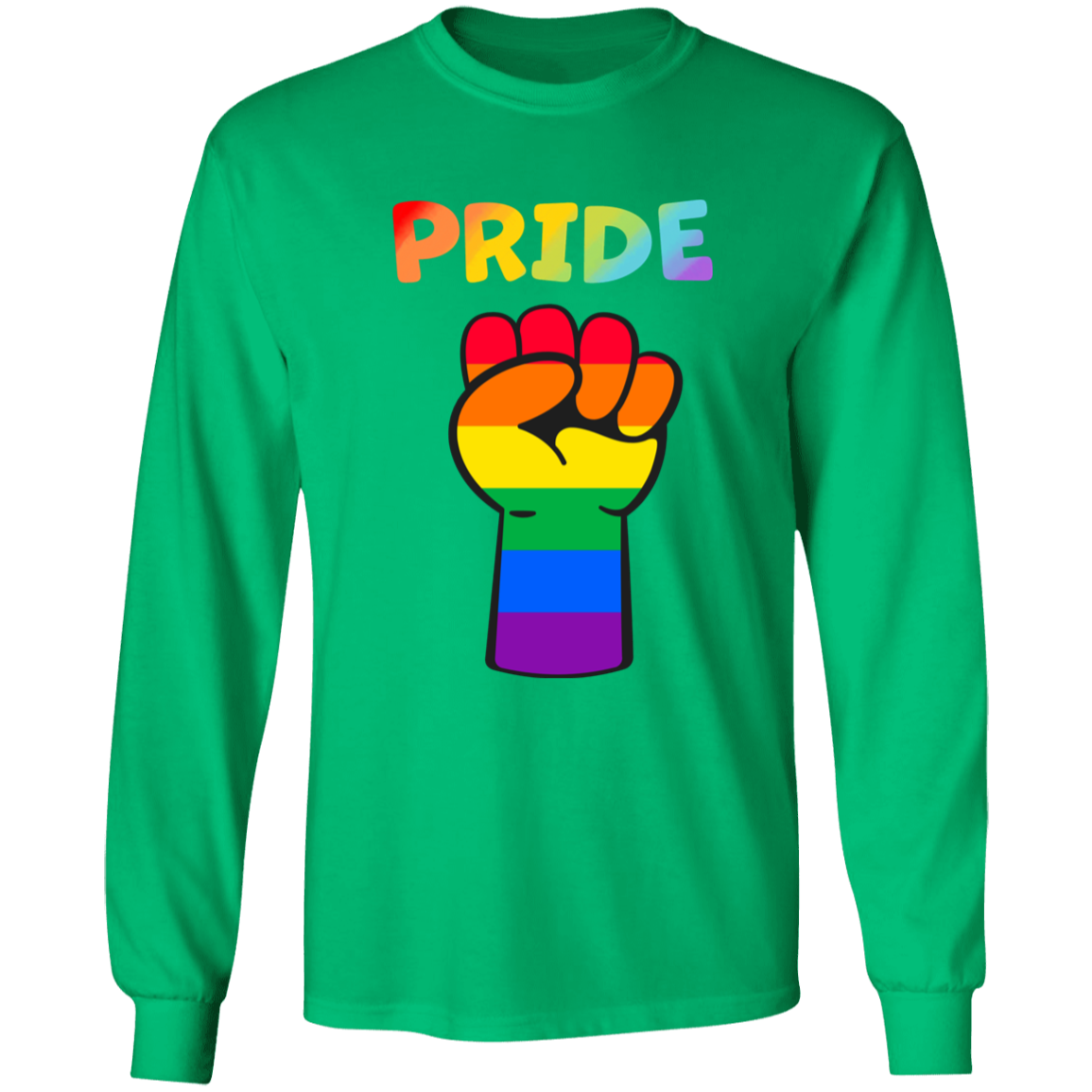 Rainbow Pride Fist Long Sleeve Shirt