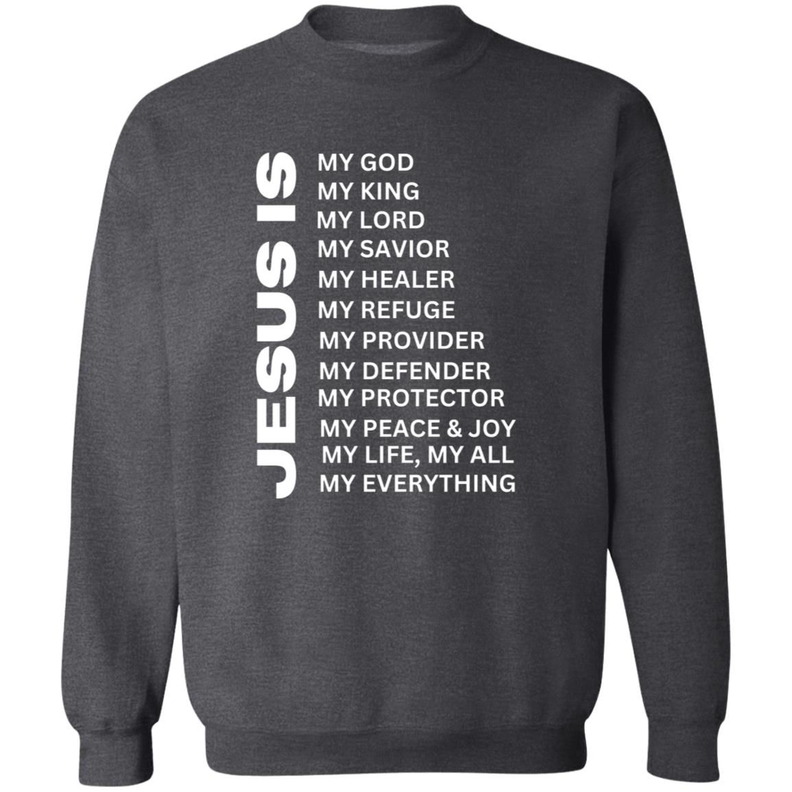 Jesus Is Crewneck Sweatshirt - White