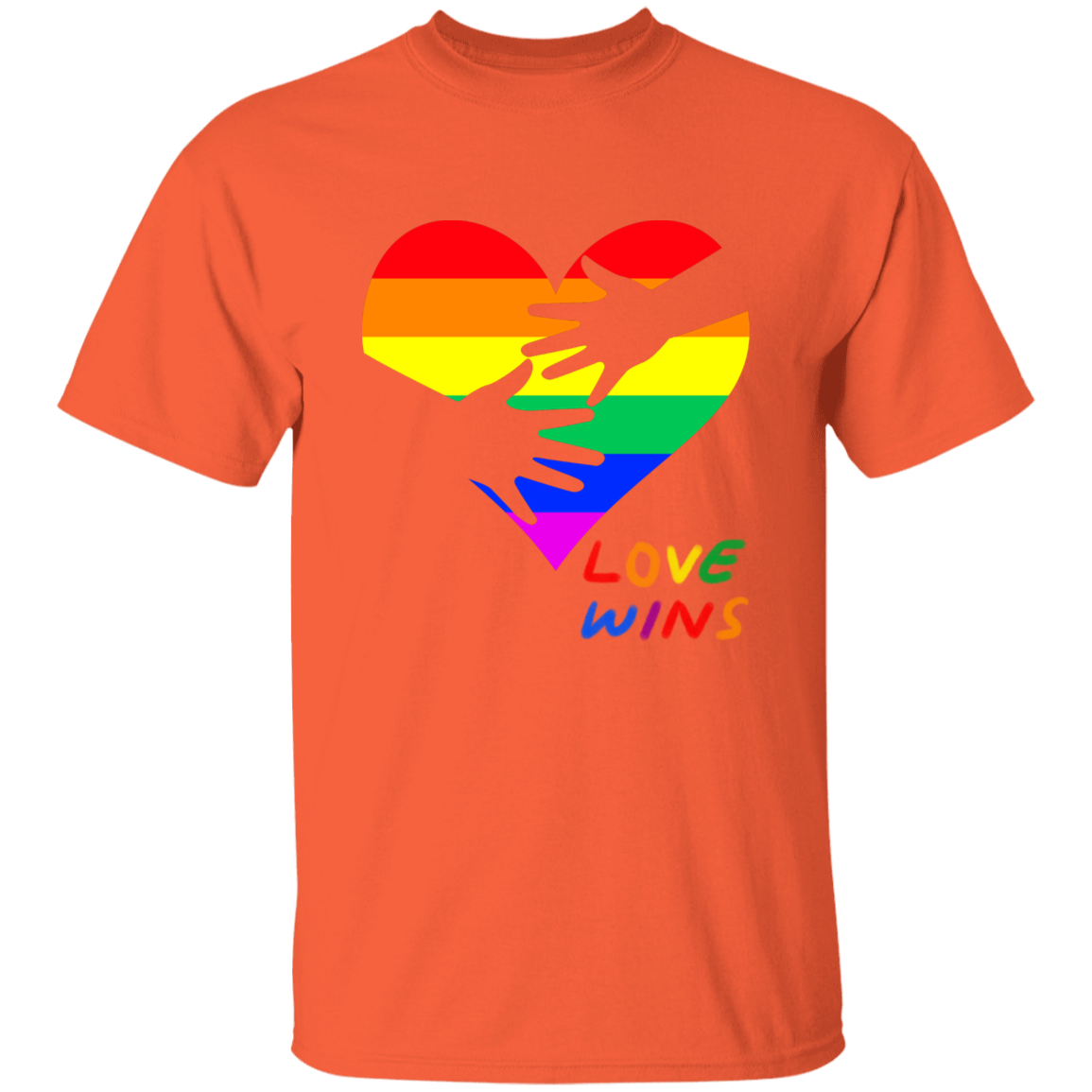 Love Wins Heart Short Sleeve Shirt