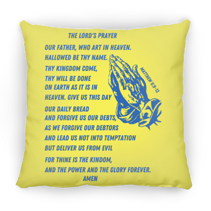 Lord's Prayer Pillow Blue