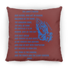 Lord's Prayer Pillow Blue