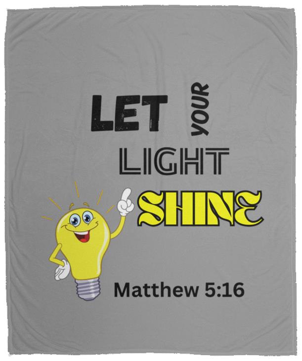 Let Your Light Shine Cozy Plush Fleece Blanket