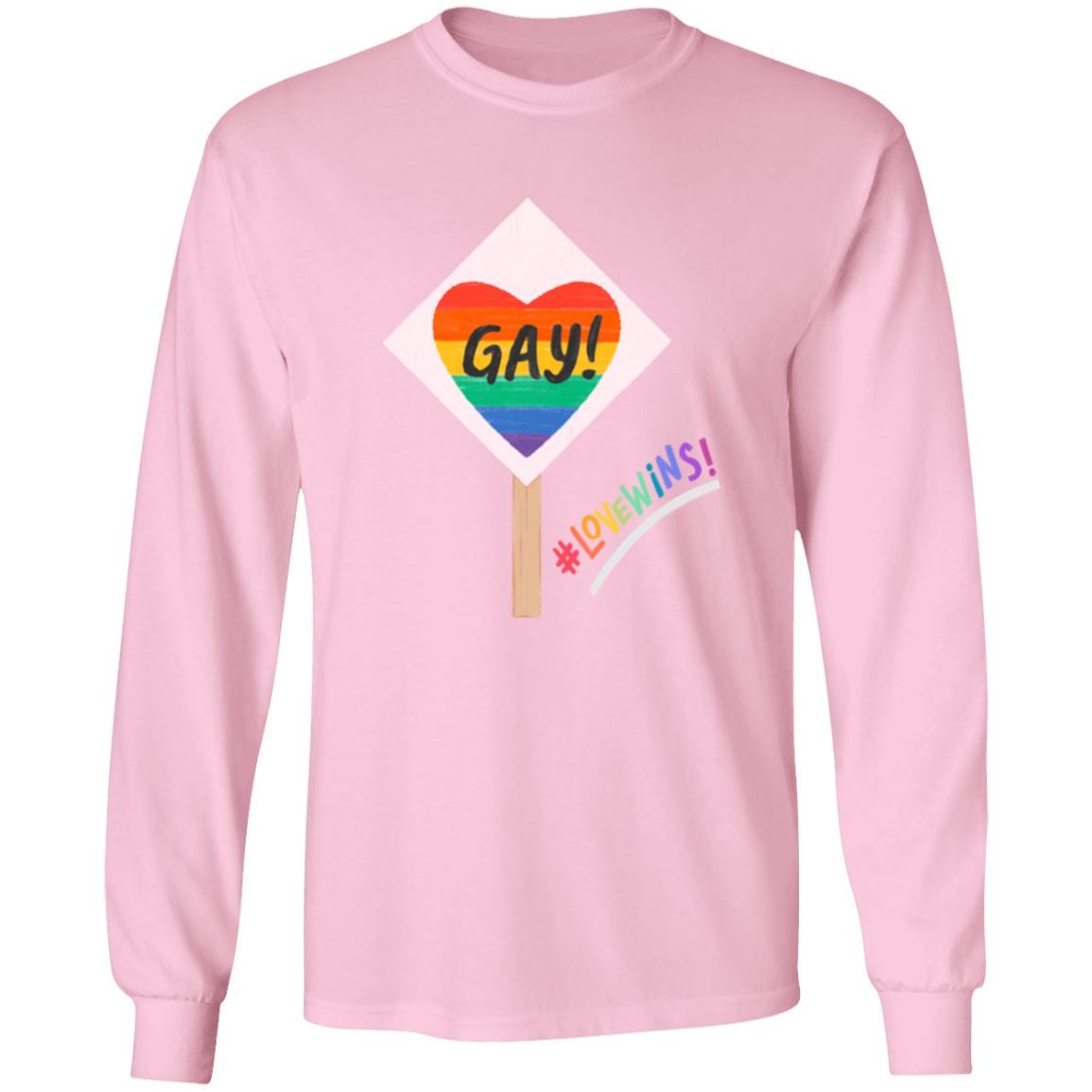 Love Wins Sign Long Sleeve Shirt