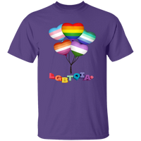 Pride Heart Balloons Short Sleeve Shirt