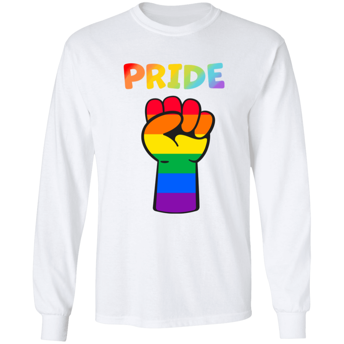 Rainbow Pride Fist Long Sleeve Shirt