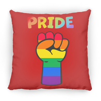 Rainbow Pride Fist Sqaure Pillow