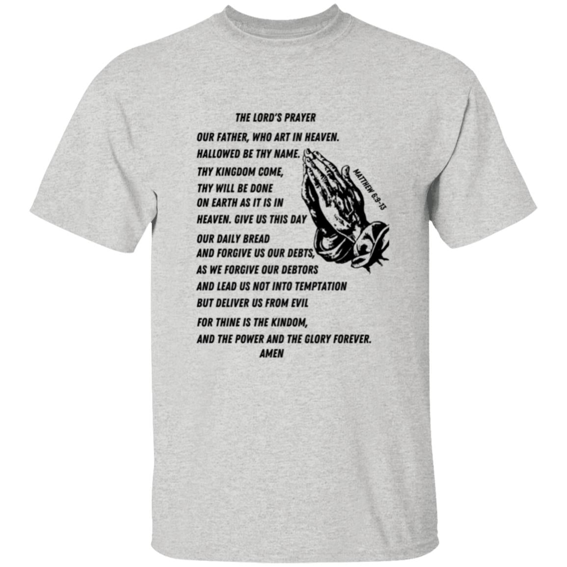 Lord's Prayer Youth Short Sleeve - Black