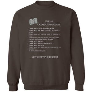 The 10 Commandments Crewneck Sweatshirt - White