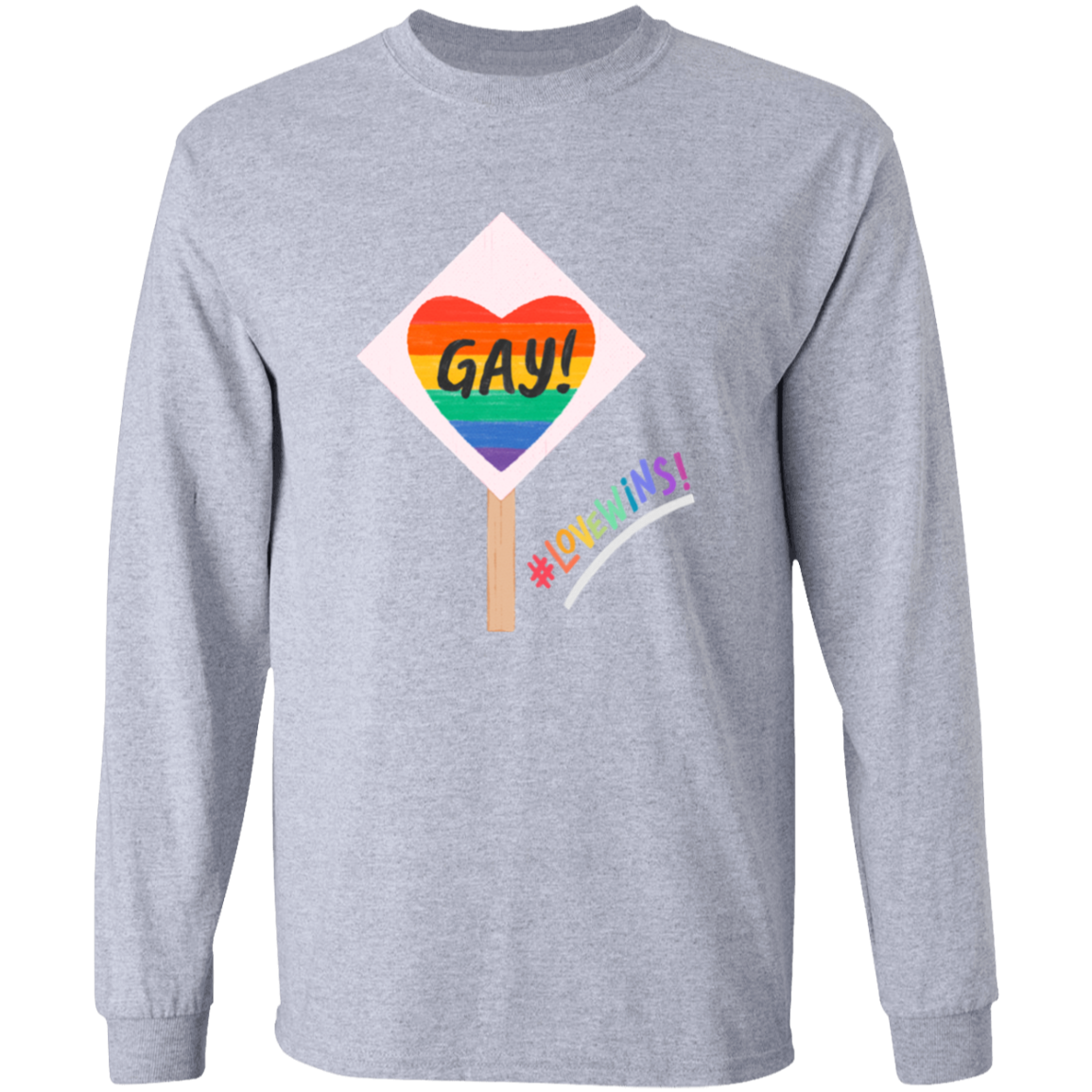 Love Wins Sign Long Sleeve Shirt