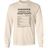 Nutrition Facts T-Shirt LS - Daughter - Black