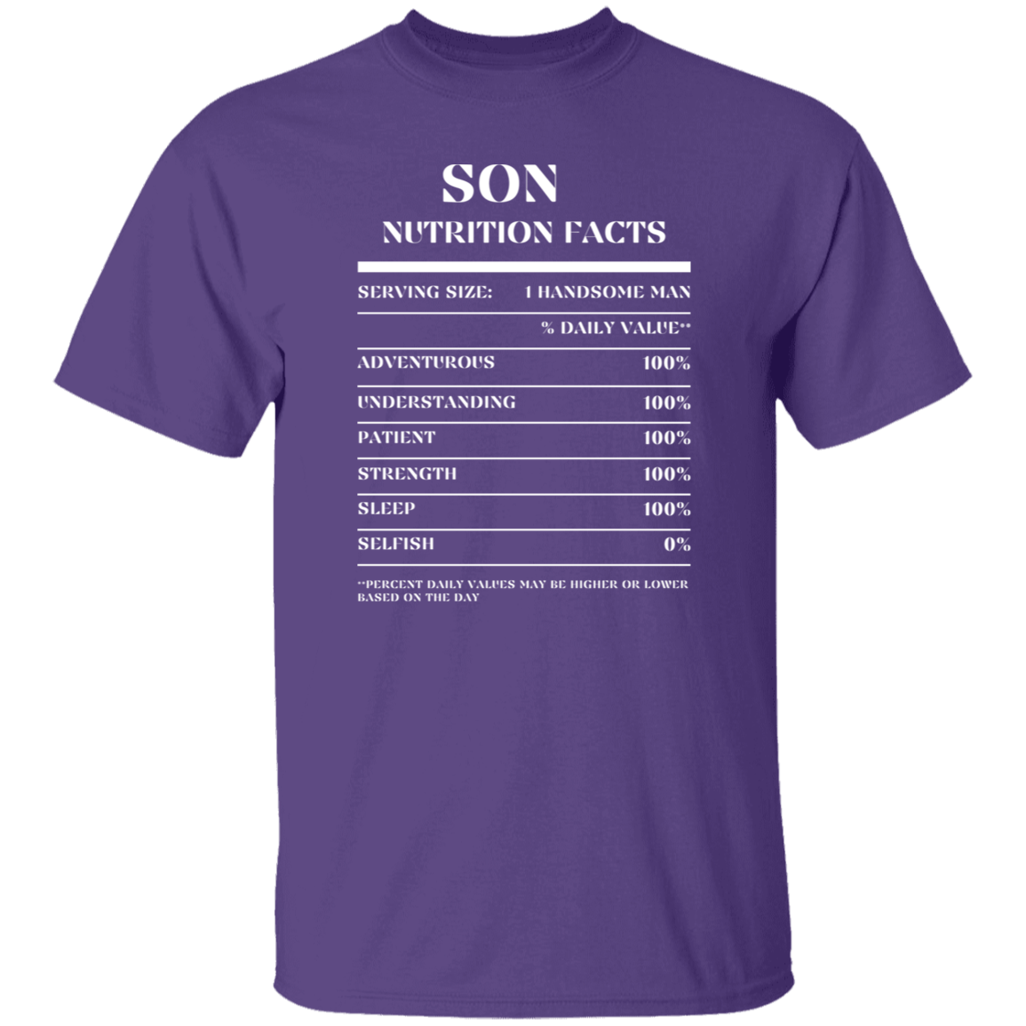 Nutrition Facts T-Shirt SS - Son - White