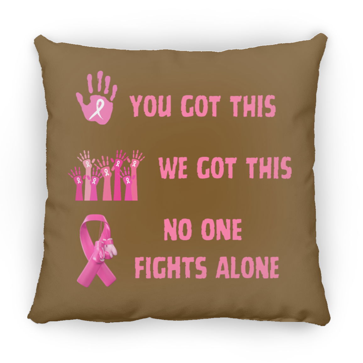 No One Fights Square Pillow