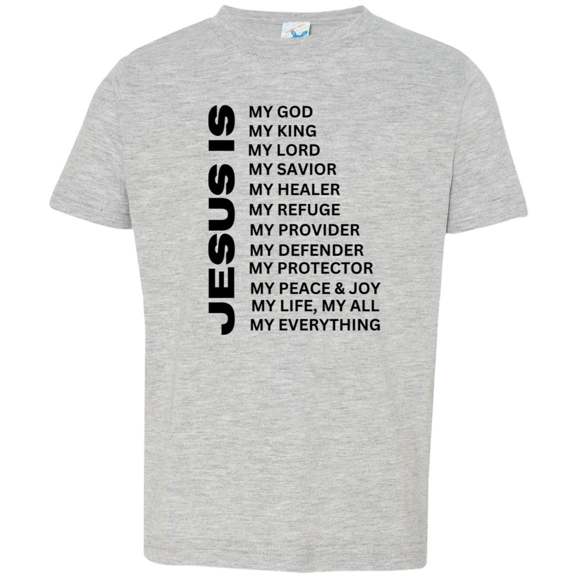 Jesus Is Toddler Short Sleeve - Black