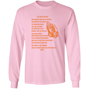 Lord's Prayer Long Sleeve T-shirt Orange