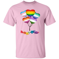 Pride Heart Balloons Short Sleeve Shirt