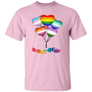 Pride Heart Balloons Short Sleeve Shirt