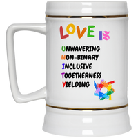 Love is Unity Beer Stein 22oz.
