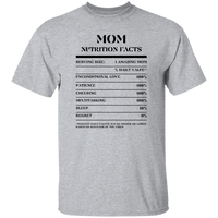 Nutrition Facts T-Shirt SS - Mom - Black