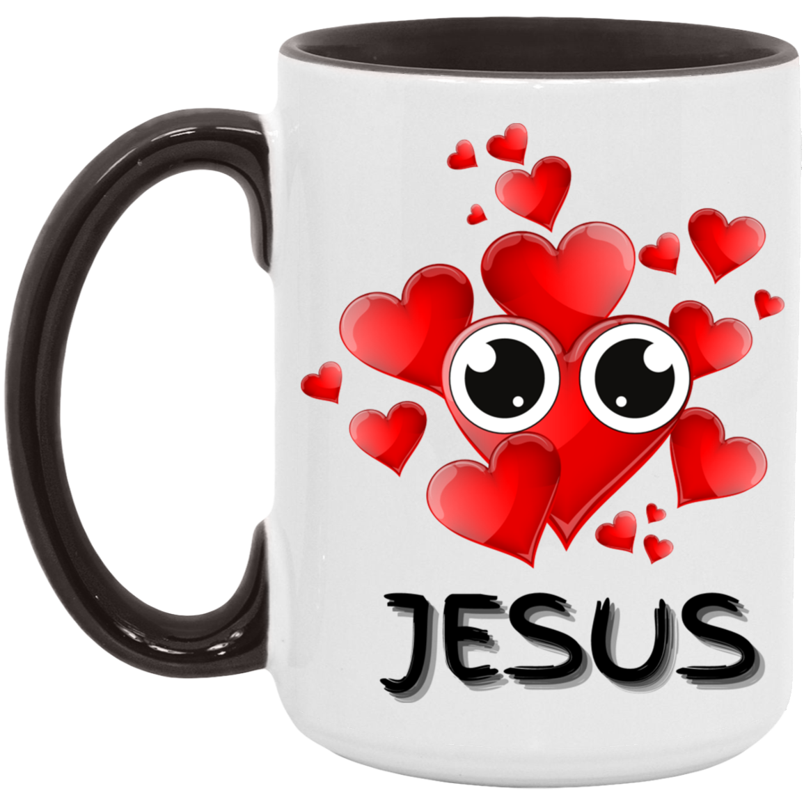 Eye Love Jesus Accent Mug