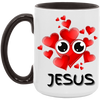Eye Love Jesus Accent Mug