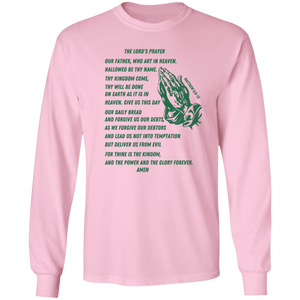 Lord's Prayer Long Sleeve T-shirt Green