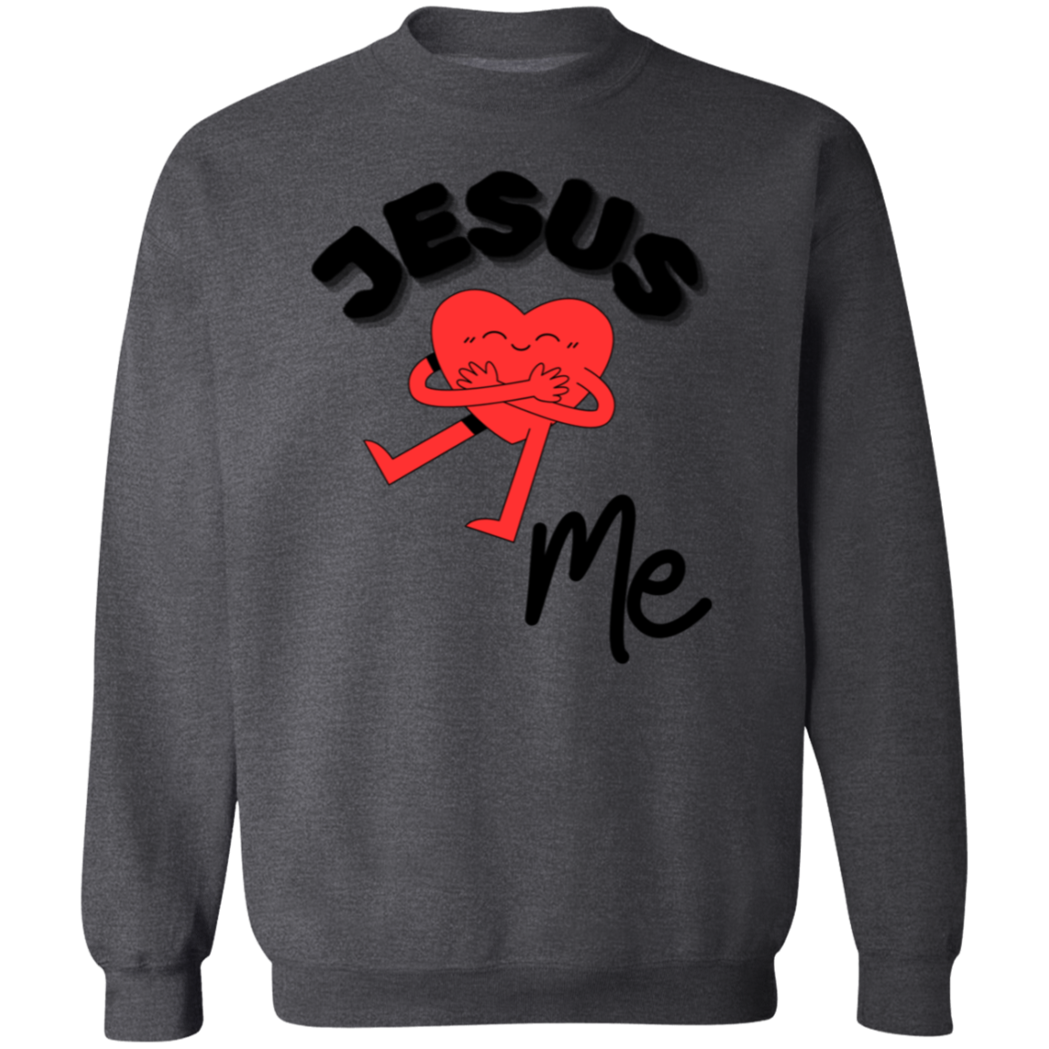 Jesus Loves Me Crewneck Pullover Sweatshirt