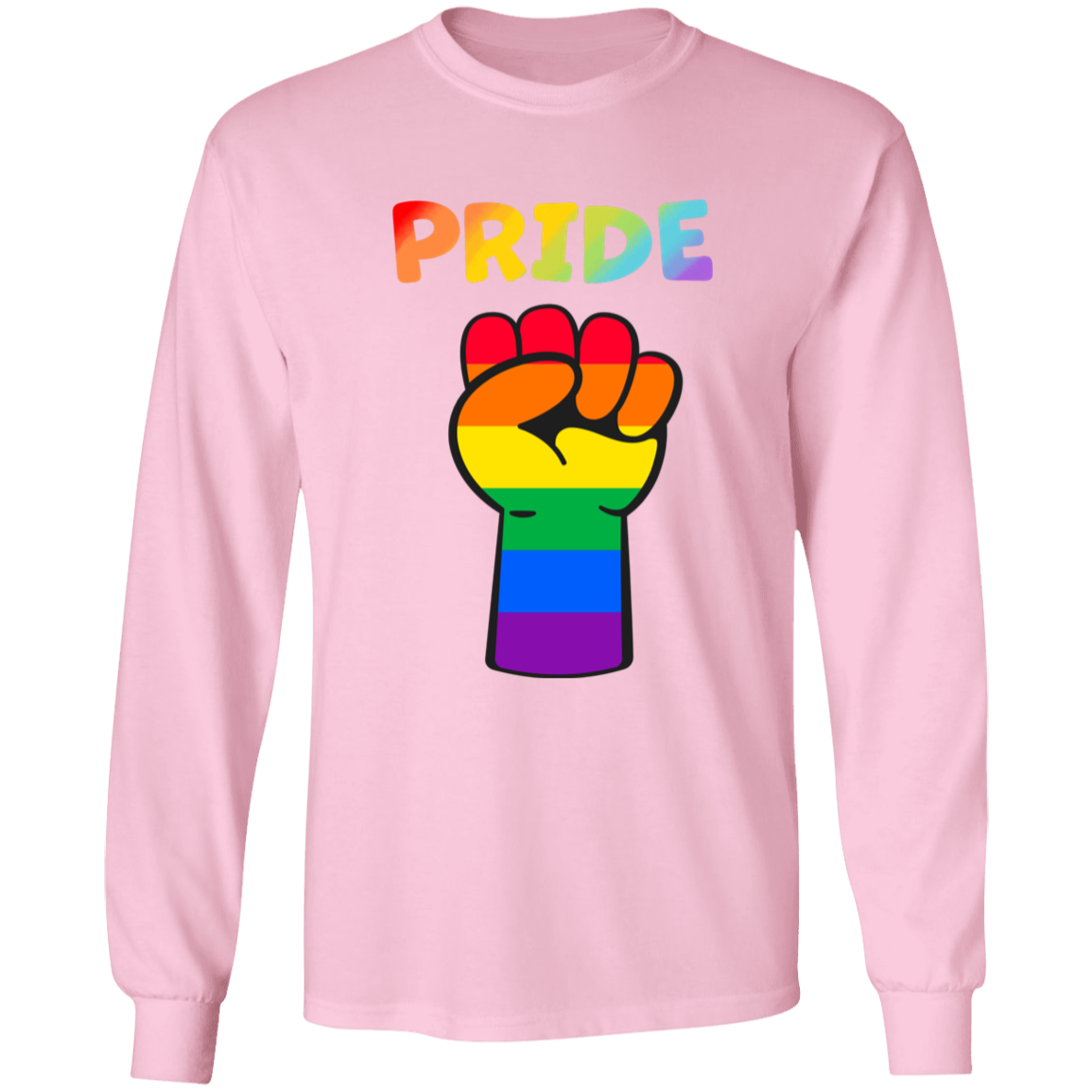 Rainbow Pride Fist Long Sleeve Shirt