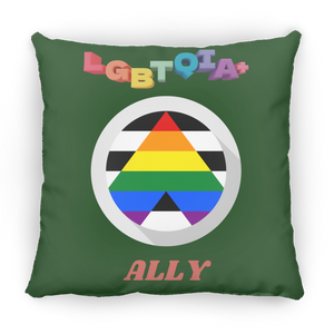 LGBTQIA+ ALLY SQUARE PILLOW