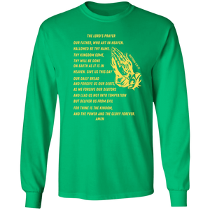 Lord's Prayer Long Sleeve T-shirt Gold