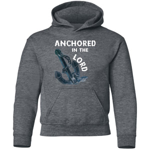 Anchored in the Lord Youth Hoodie - White