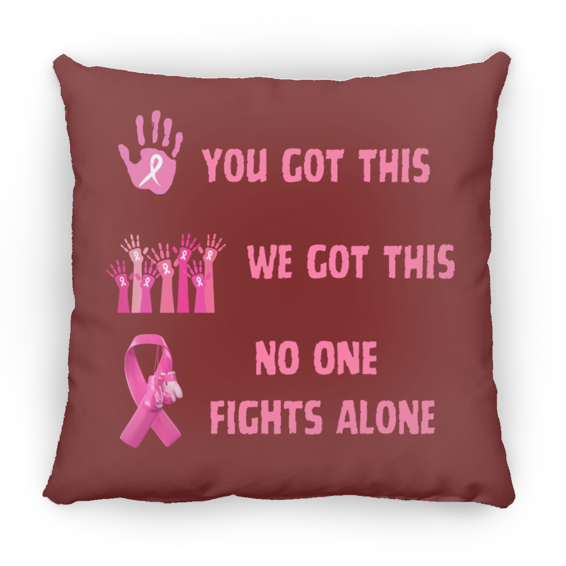 No One Fights Square Pillow