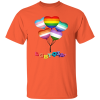 Pride Heart Balloons Short Sleeve Shirt
