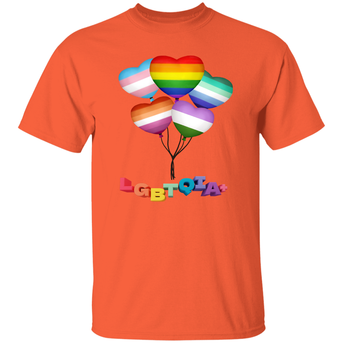 Pride Heart Balloons Short Sleeve Shirt