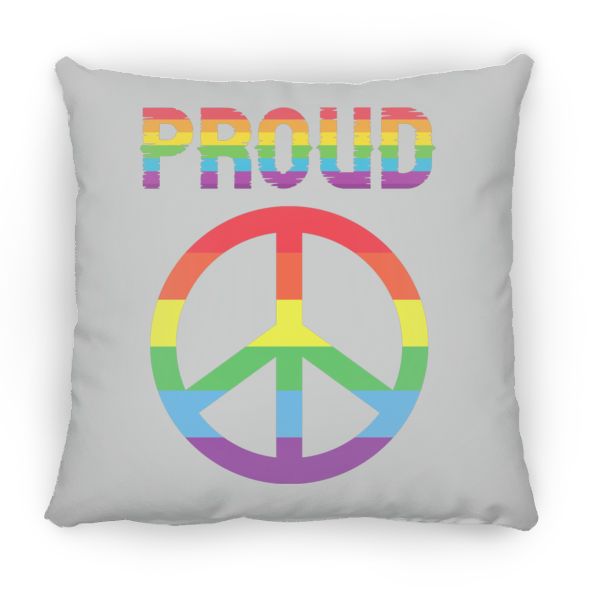 Proud Peace Square Pillow