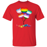 Pride Heart Balloons Short Sleeve Shirt