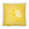 Lord's Prayer White Pillow